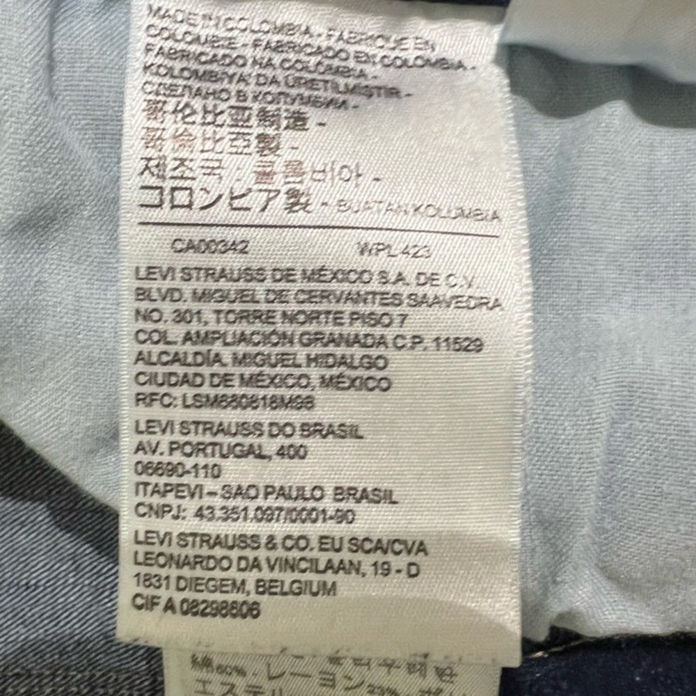 Levi's Classic Bootcut Dark Wash Jeans Size 12 Short W31 L30 - Picture 10 of 13